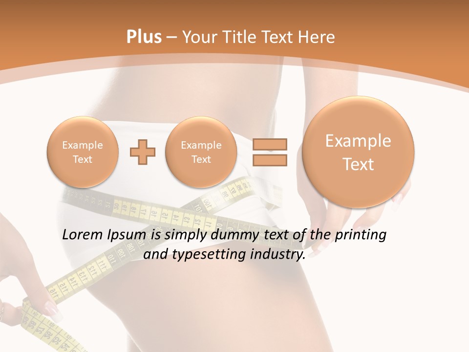 Cellulite Healthy Perfect PowerPoint Template