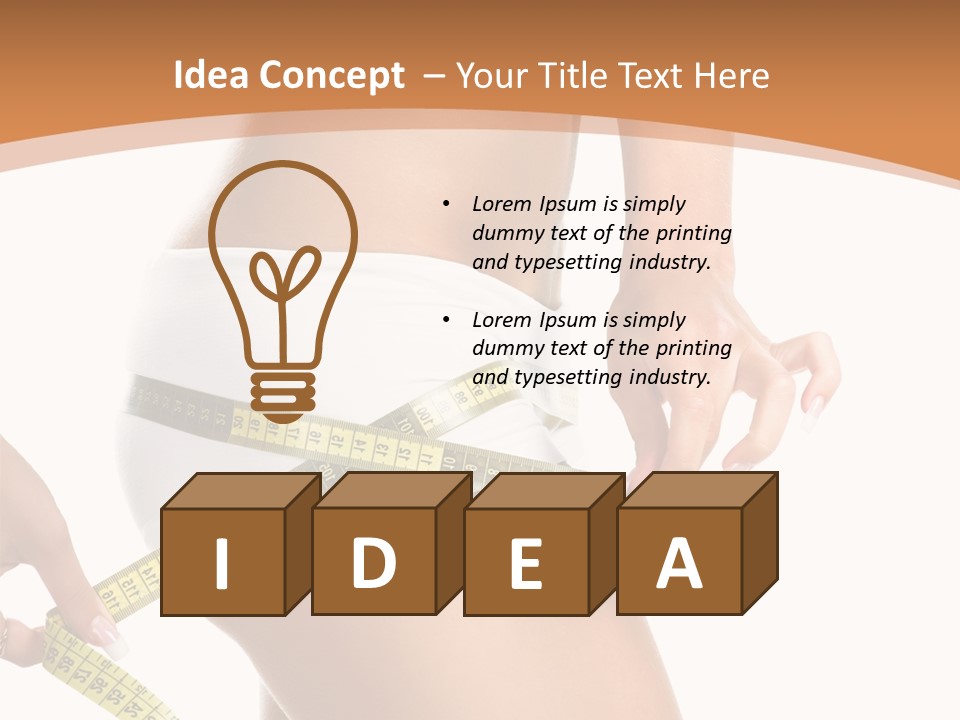 Cellulite Healthy Perfect PowerPoint Template