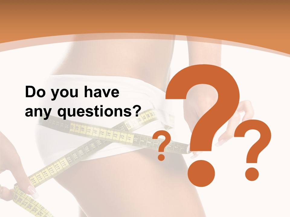 Cellulite Healthy Perfect PowerPoint Template