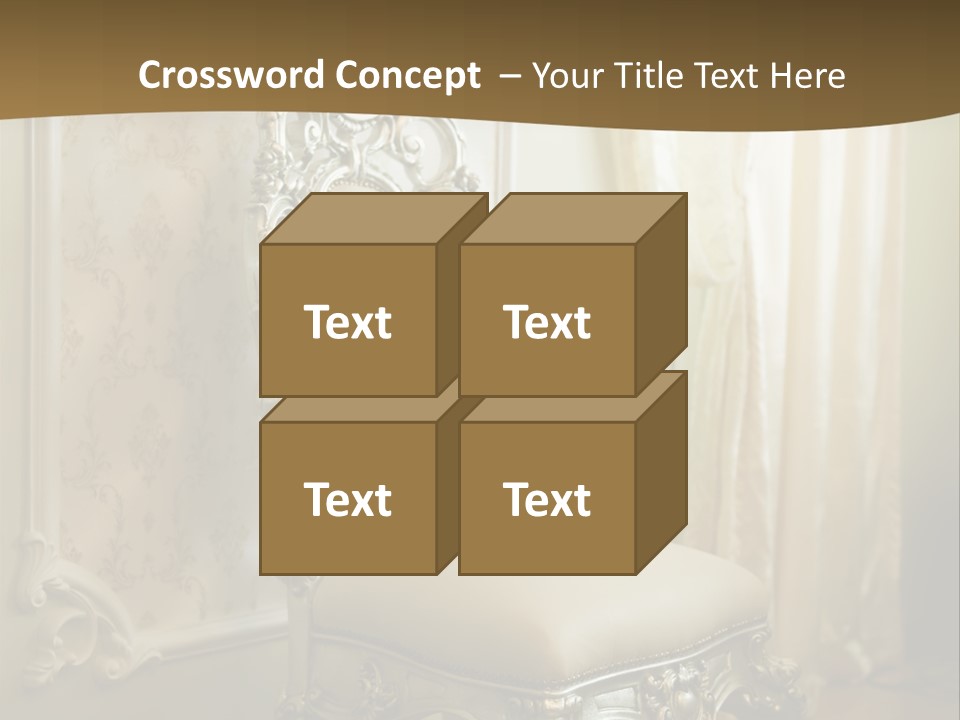 Space Sit Beige PowerPoint Template