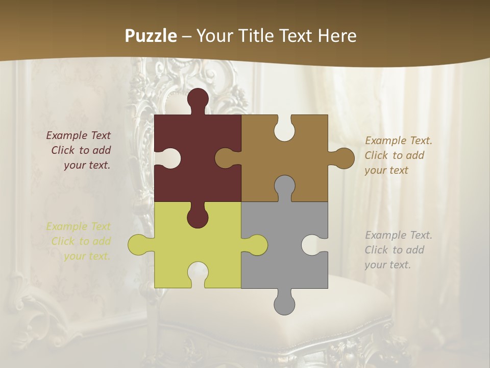 Space Sit Beige PowerPoint Template