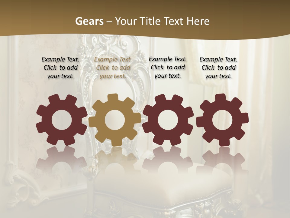 Space Sit Beige PowerPoint Template