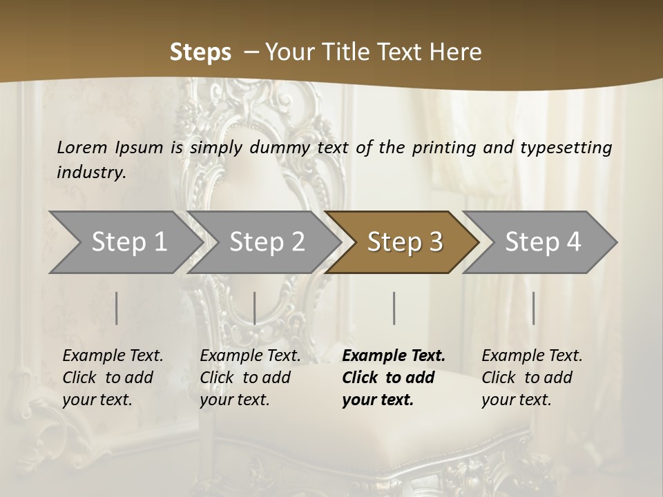 Space Sit Beige PowerPoint Template