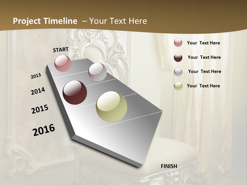 Space Sit Beige PowerPoint Template