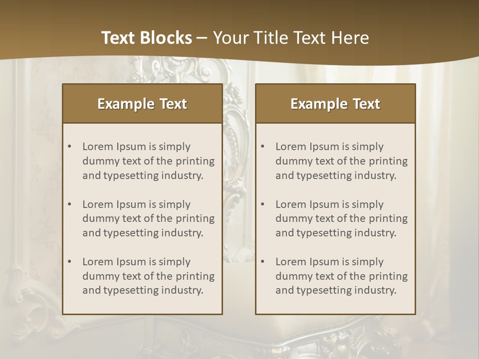 Space Sit Beige PowerPoint Template