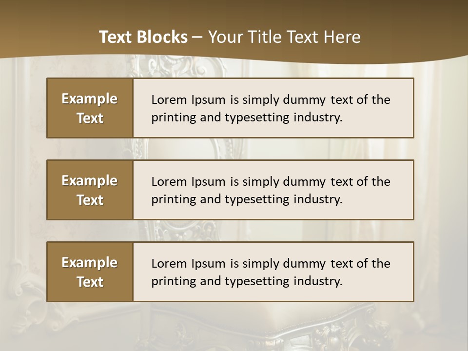 Space Sit Beige PowerPoint Template