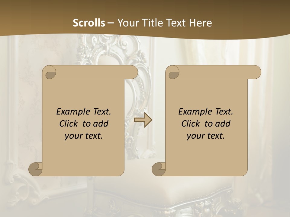 Space Sit Beige PowerPoint Template