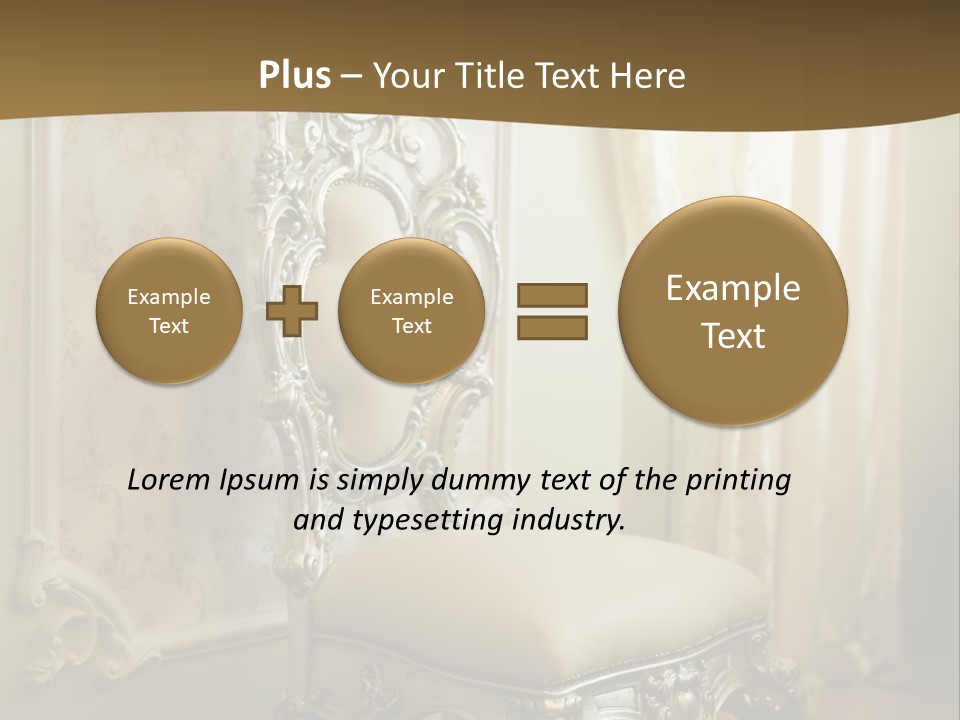 Space Sit Beige PowerPoint Template