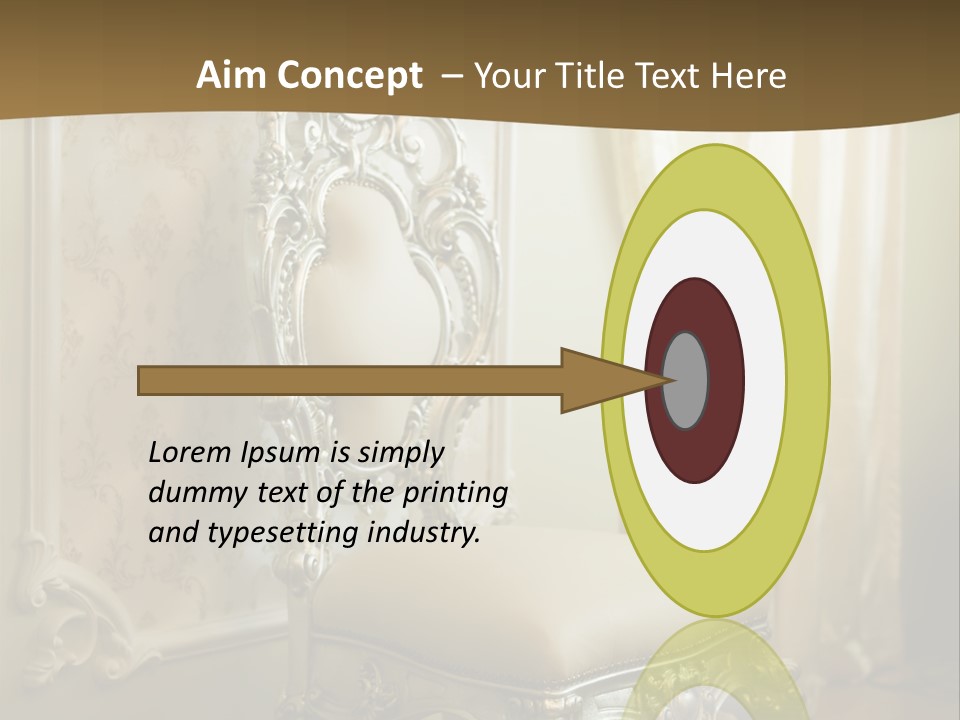 Space Sit Beige PowerPoint Template