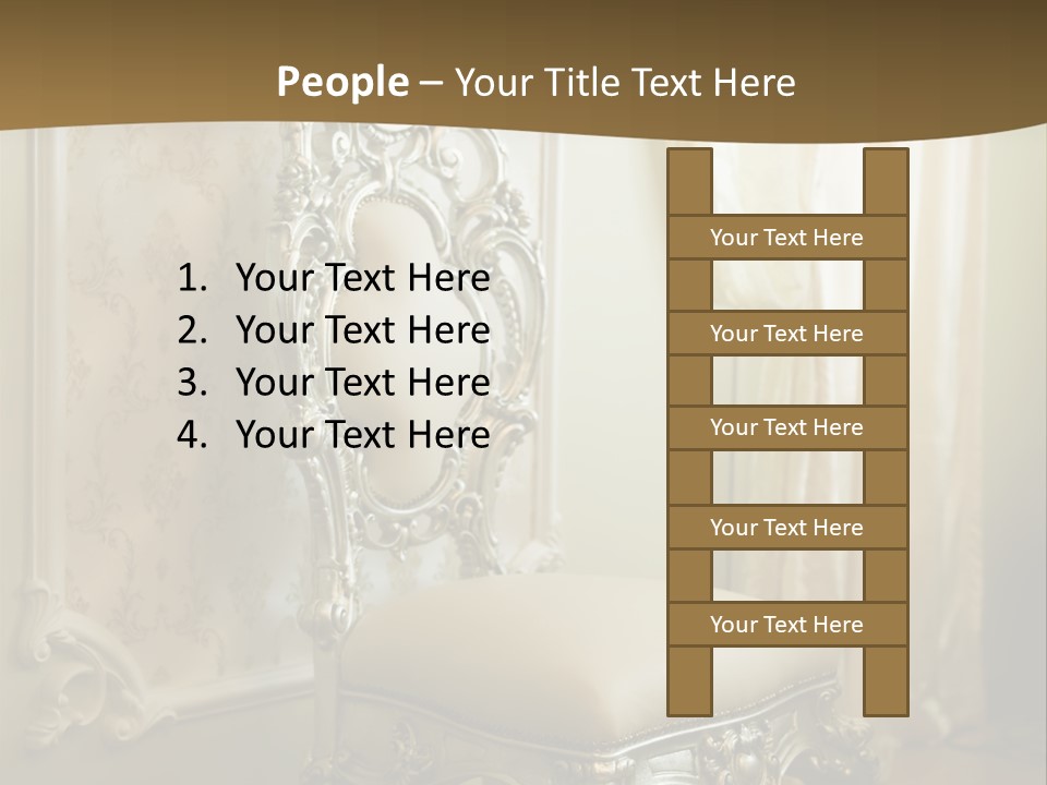 Space Sit Beige PowerPoint Template