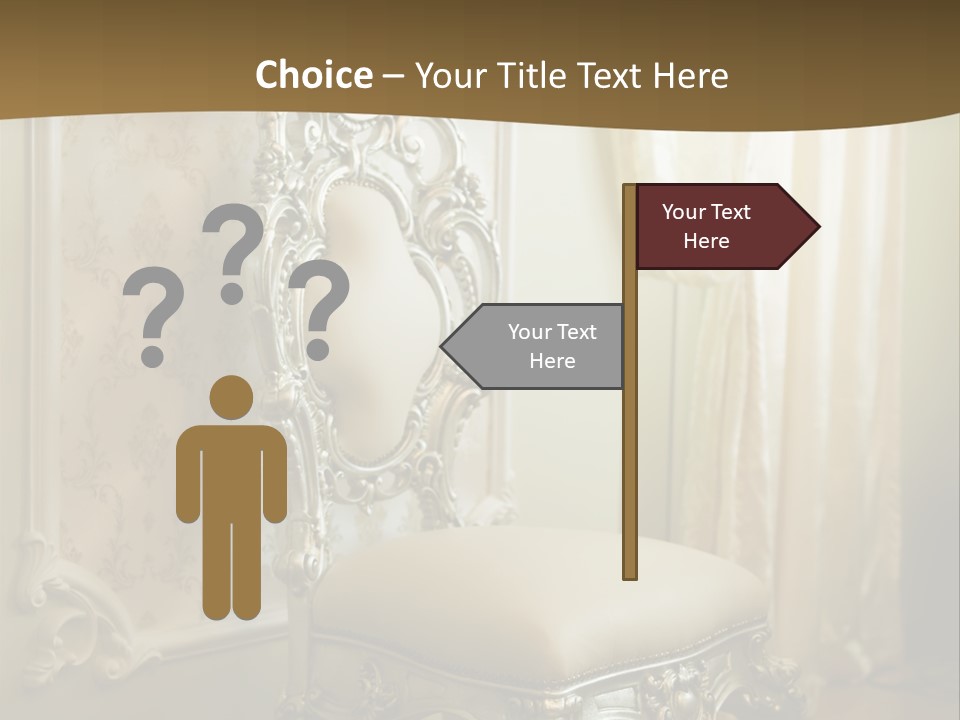 Space Sit Beige PowerPoint Template