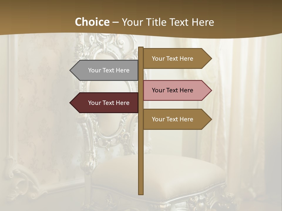 Space Sit Beige PowerPoint Template