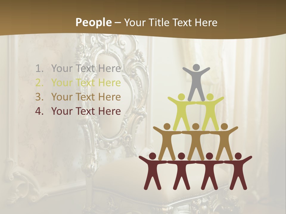 Space Sit Beige PowerPoint Template