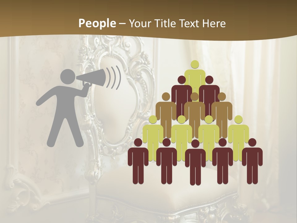 Space Sit Beige PowerPoint Template