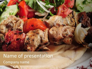 Grilled Lunch Kafta PowerPoint Template