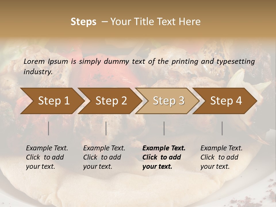 Grilled Lunch Kafta PowerPoint Template