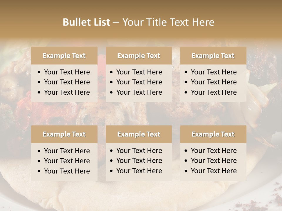 Grilled Lunch Kafta PowerPoint Template