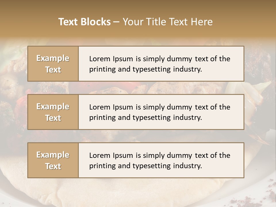 Grilled Lunch Kafta PowerPoint Template