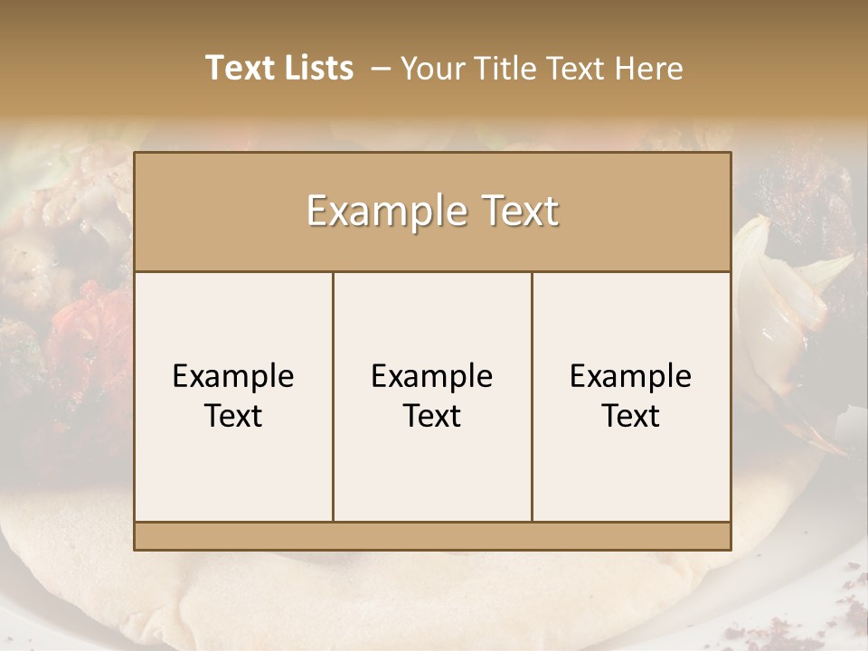 Grilled Lunch Kafta PowerPoint Template
