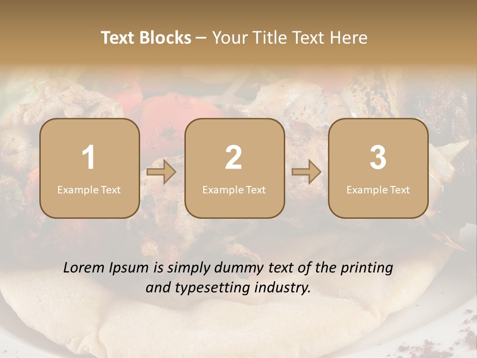 Grilled Lunch Kafta PowerPoint Template