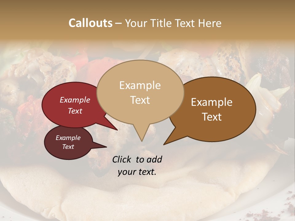 Grilled Lunch Kafta PowerPoint Template