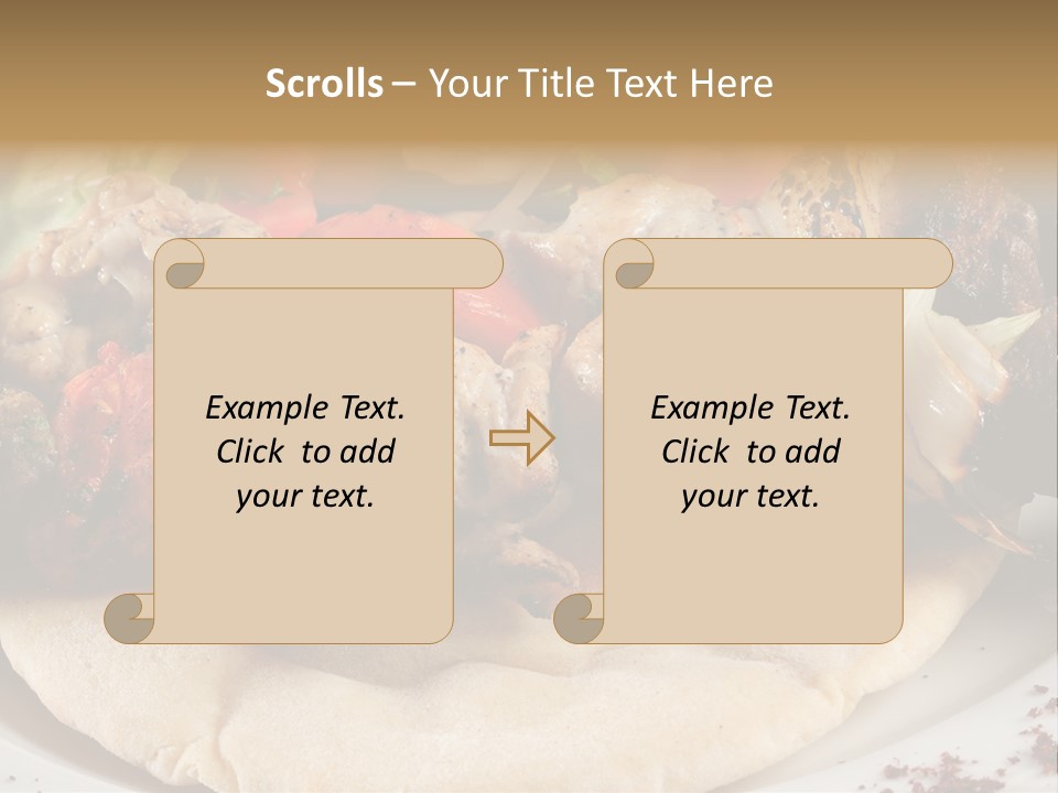Grilled Lunch Kafta PowerPoint Template