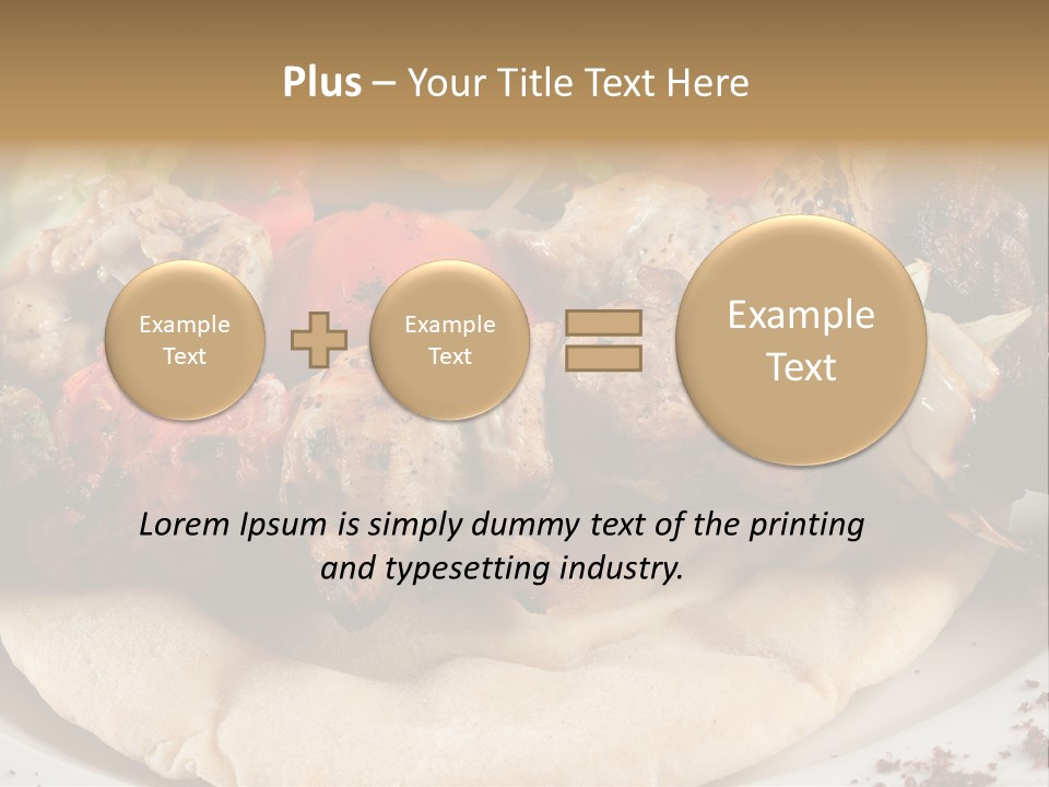 Grilled Lunch Kafta PowerPoint Template