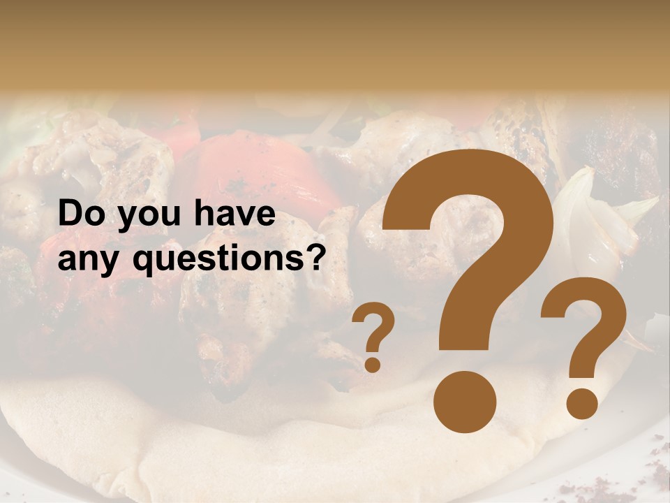 Grilled Lunch Kafta PowerPoint Template