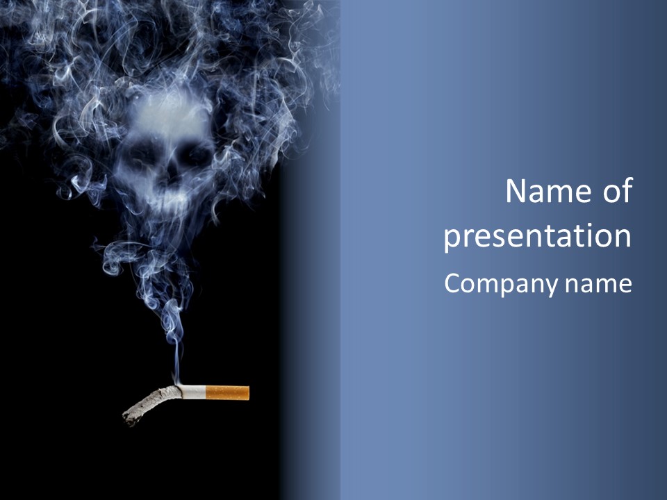 Tobacco Bad Smoke PowerPoint Template