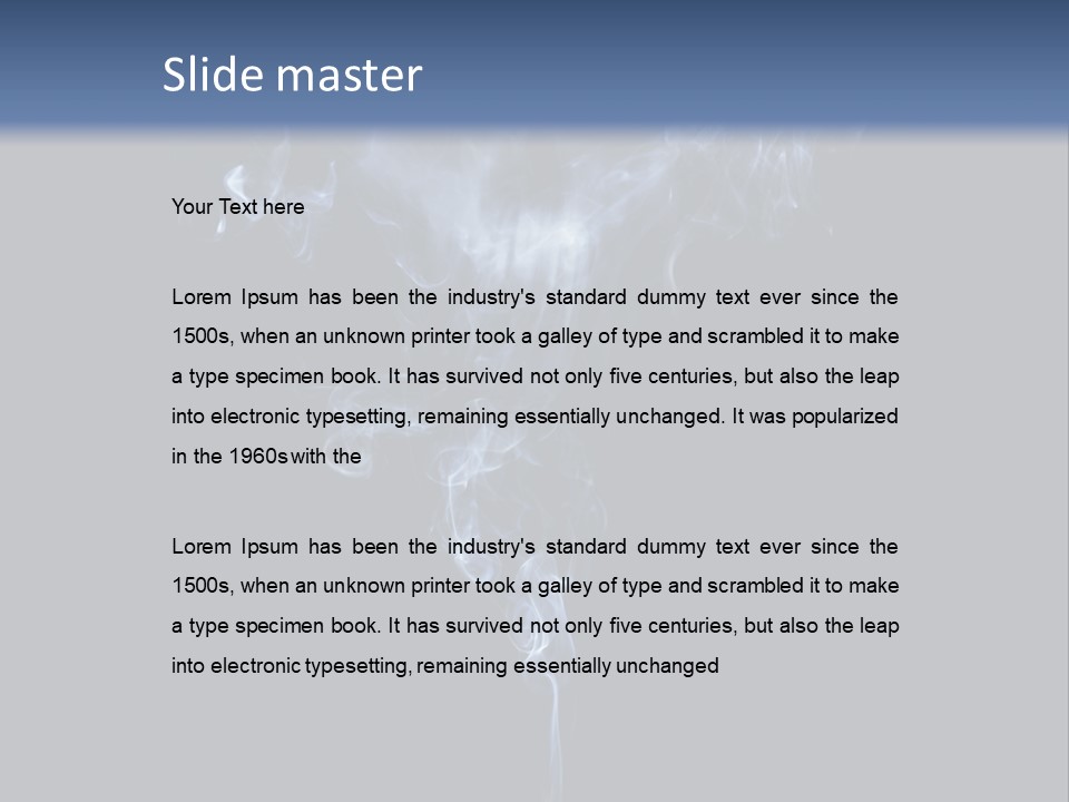 Tobacco Bad Smoke PowerPoint Template