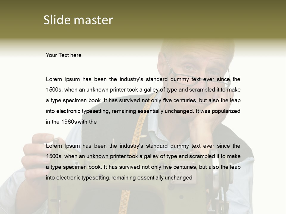 Cutter Sample Mature PowerPoint Template