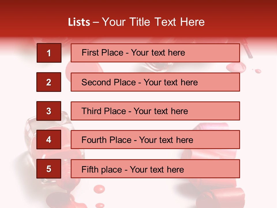 Cosmetics Background Still PowerPoint Template