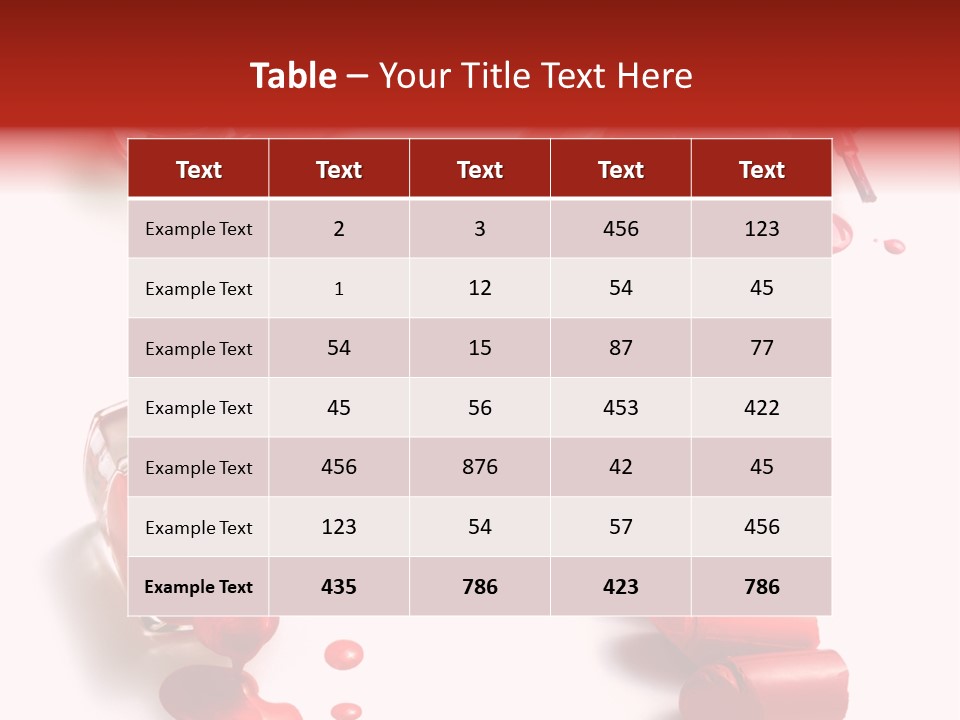 Cosmetics Background Still PowerPoint Template