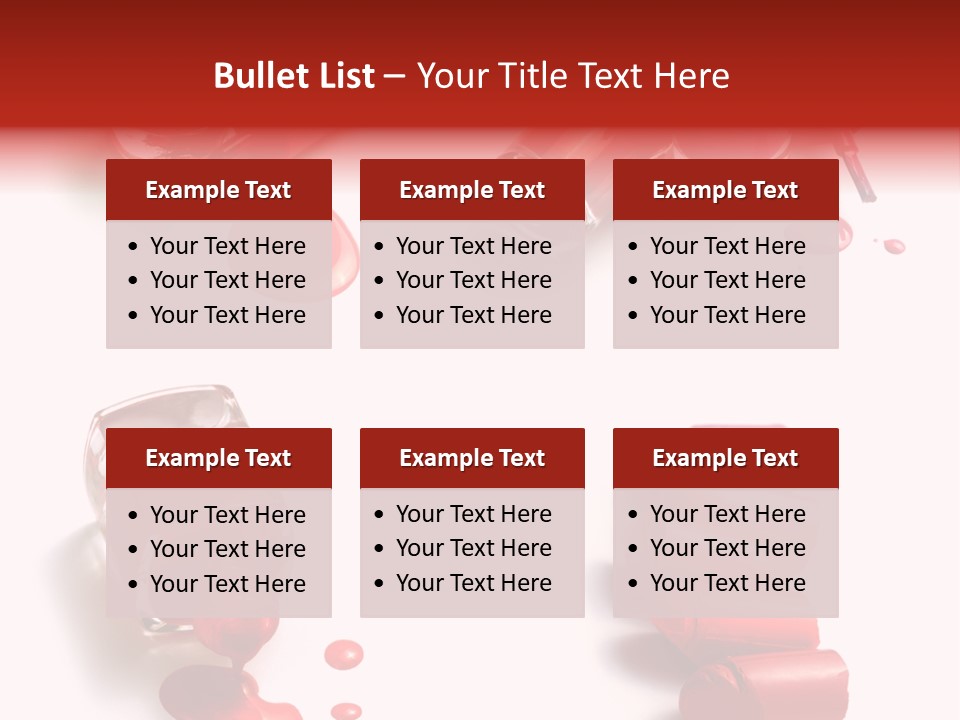 Cosmetics Background Still PowerPoint Template