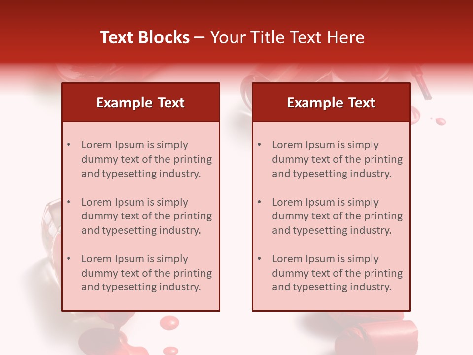 Cosmetics Background Still PowerPoint Template