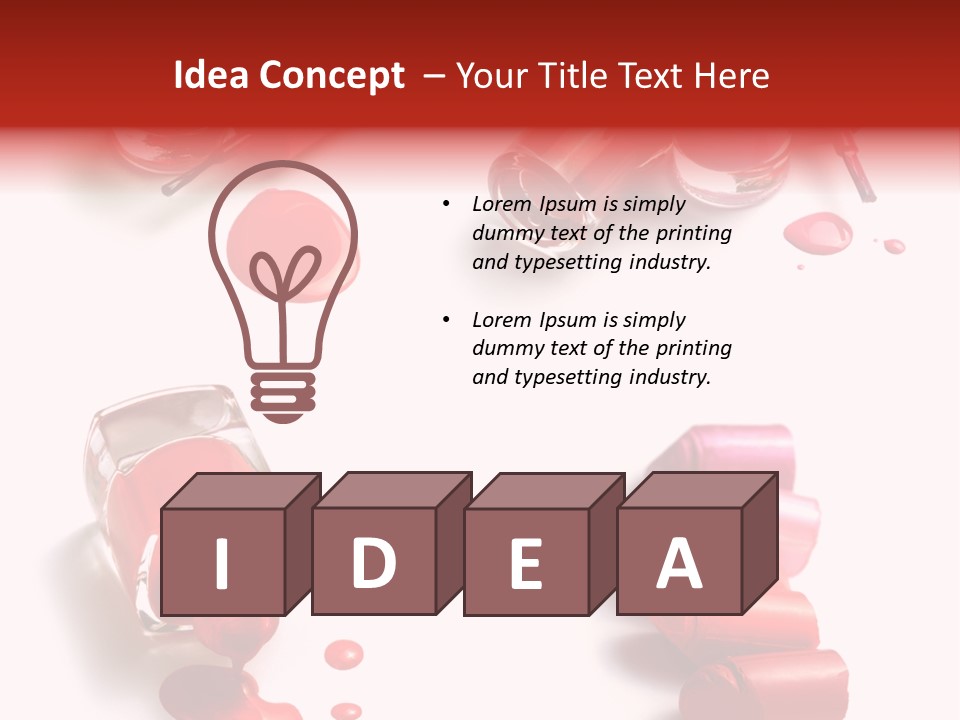 Cosmetics Background Still PowerPoint Template