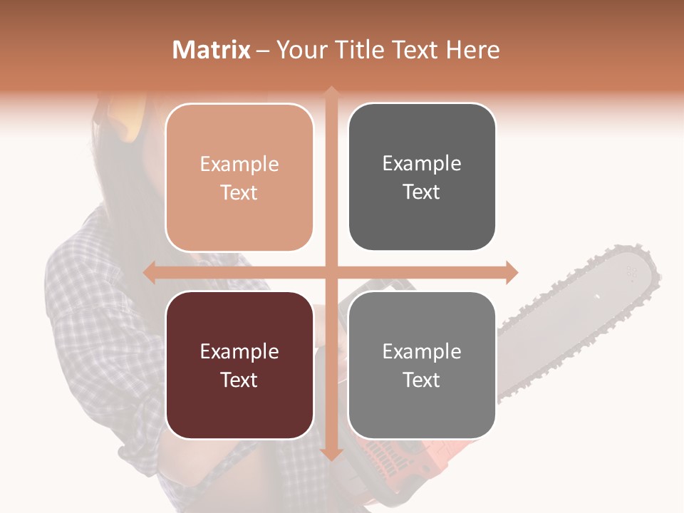 Shorts Girl Caucasian PowerPoint Template