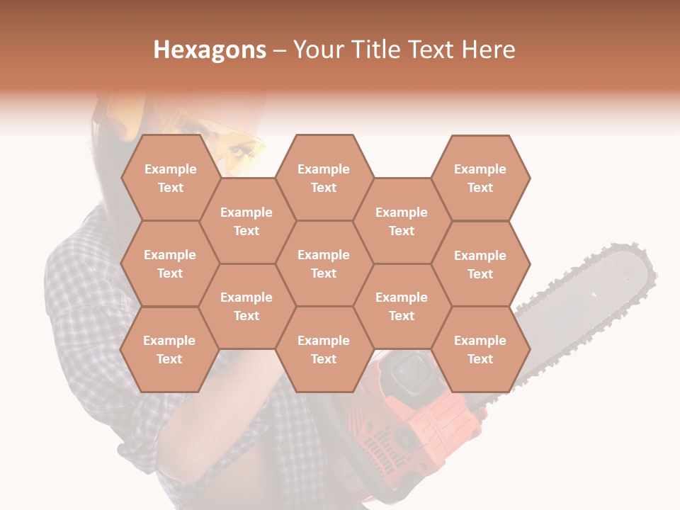 Shorts Girl Caucasian PowerPoint Template