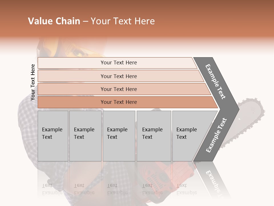 Shorts Girl Caucasian PowerPoint Template