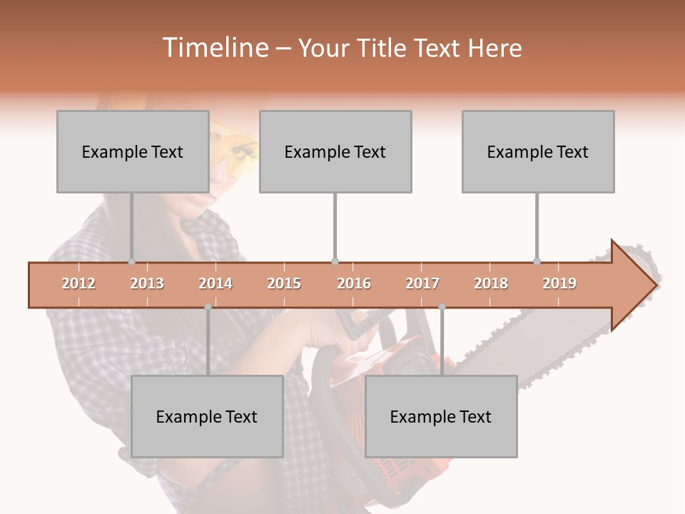 Shorts Girl Caucasian PowerPoint Template