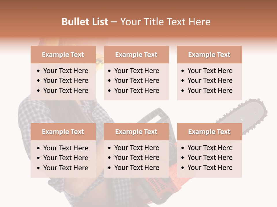 Shorts Girl Caucasian PowerPoint Template