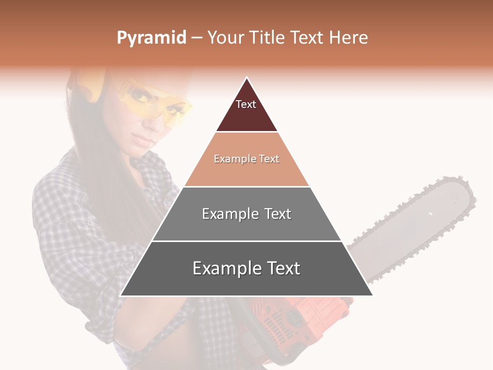 Shorts Girl Caucasian PowerPoint Template