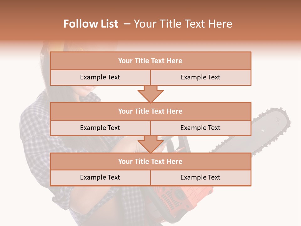 Shorts Girl Caucasian PowerPoint Template