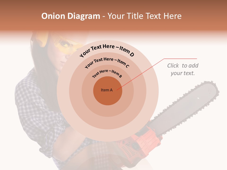 Shorts Girl Caucasian PowerPoint Template