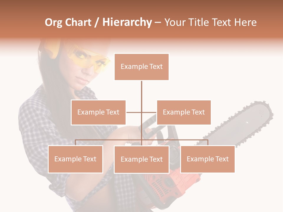 Shorts Girl Caucasian PowerPoint Template