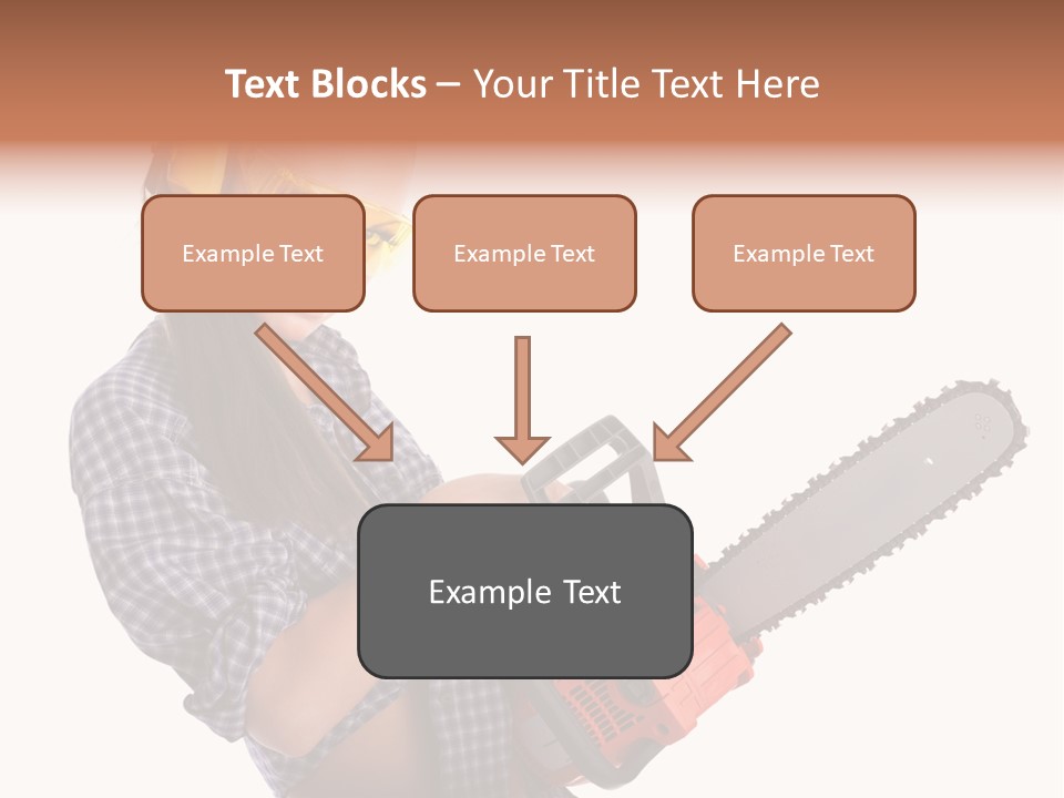Shorts Girl Caucasian PowerPoint Template