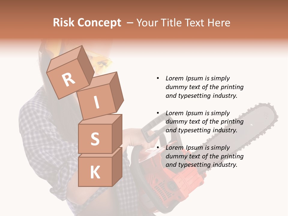 Shorts Girl Caucasian PowerPoint Template