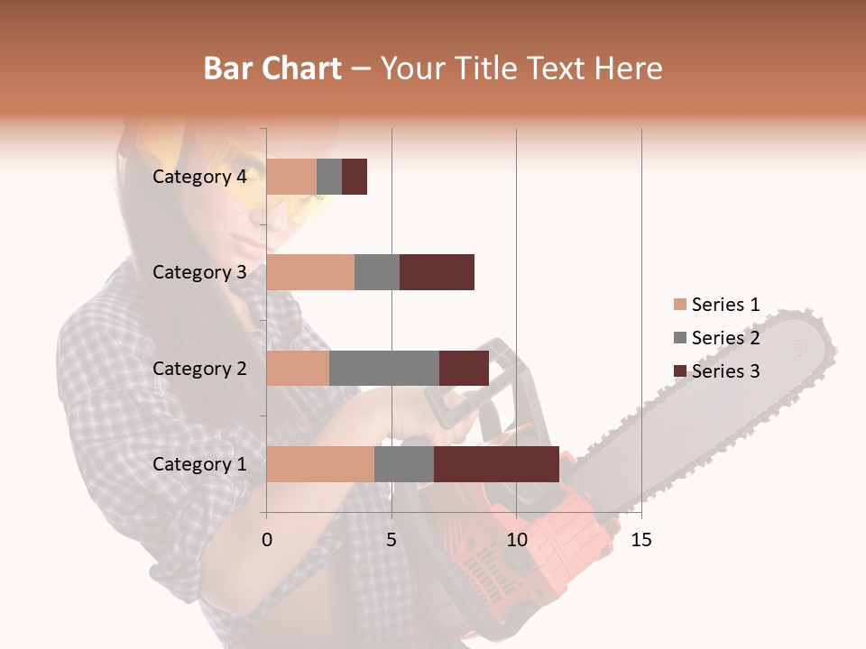 Shorts Girl Caucasian PowerPoint Template
