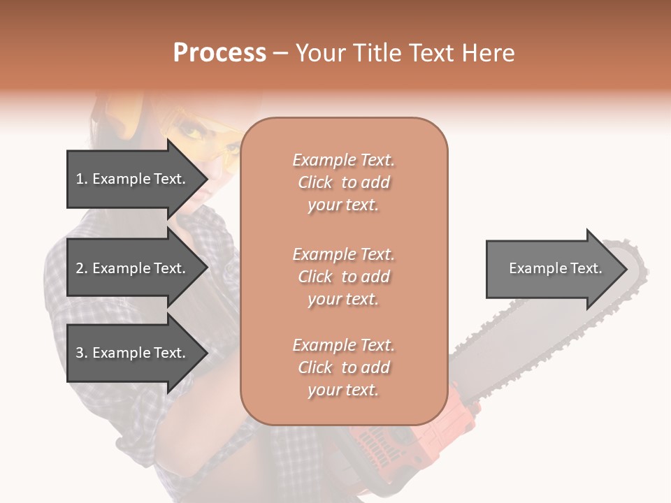Shorts Girl Caucasian PowerPoint Template