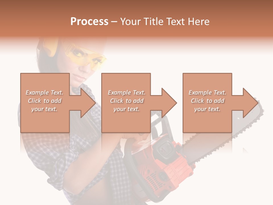 Shorts Girl Caucasian PowerPoint Template